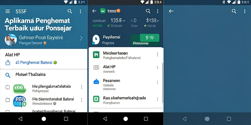 Tampilan antarmuka pengguna 555F yang intuitif dan elegan.