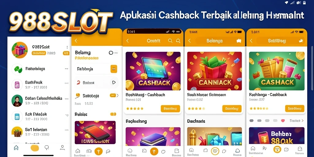 Antarmuka pengguna 988SLOT yang ramah untuk belanja cashback.