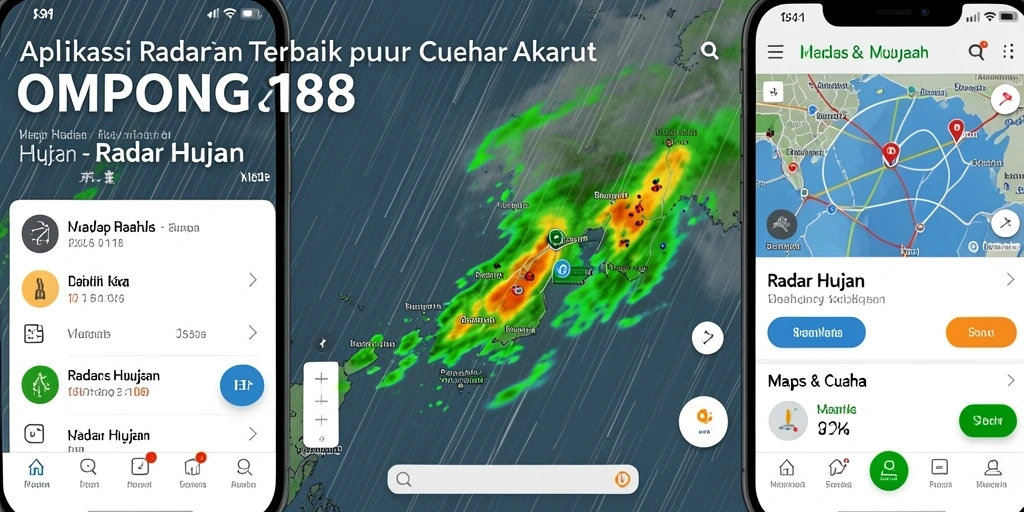 Antarmuka OMPONG188 menampilkan peta radar hujan yang akurat dan informatif.