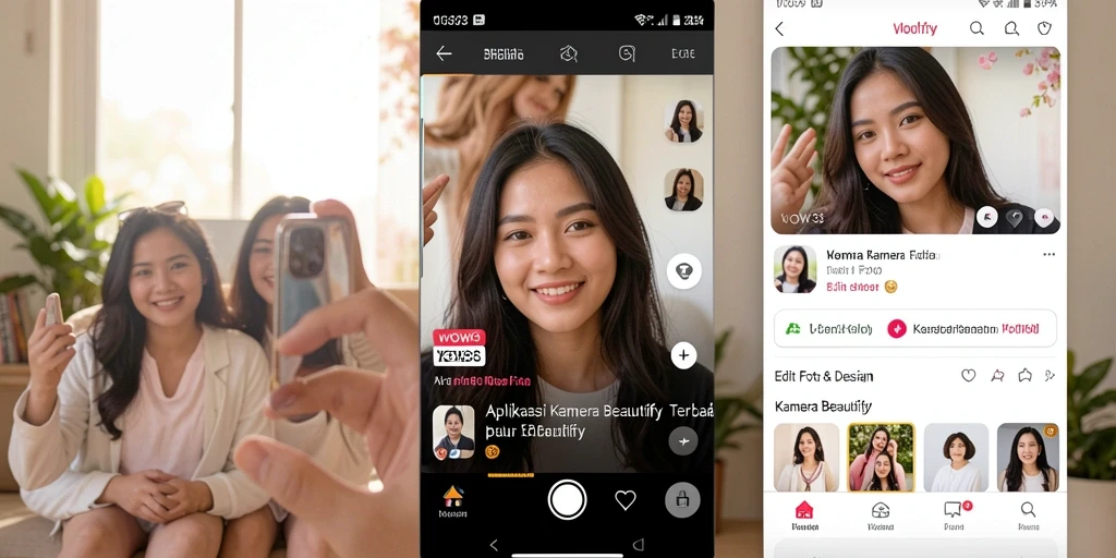 Antarmuka WOW33 yang sederhana dan efektif untuk editing foto.