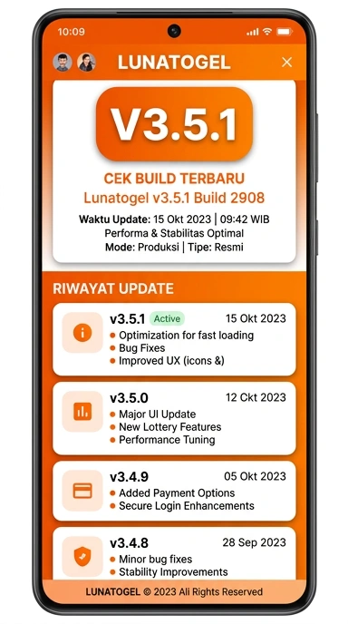 Riwayat Versi lunatogel untuk Pengguna Android